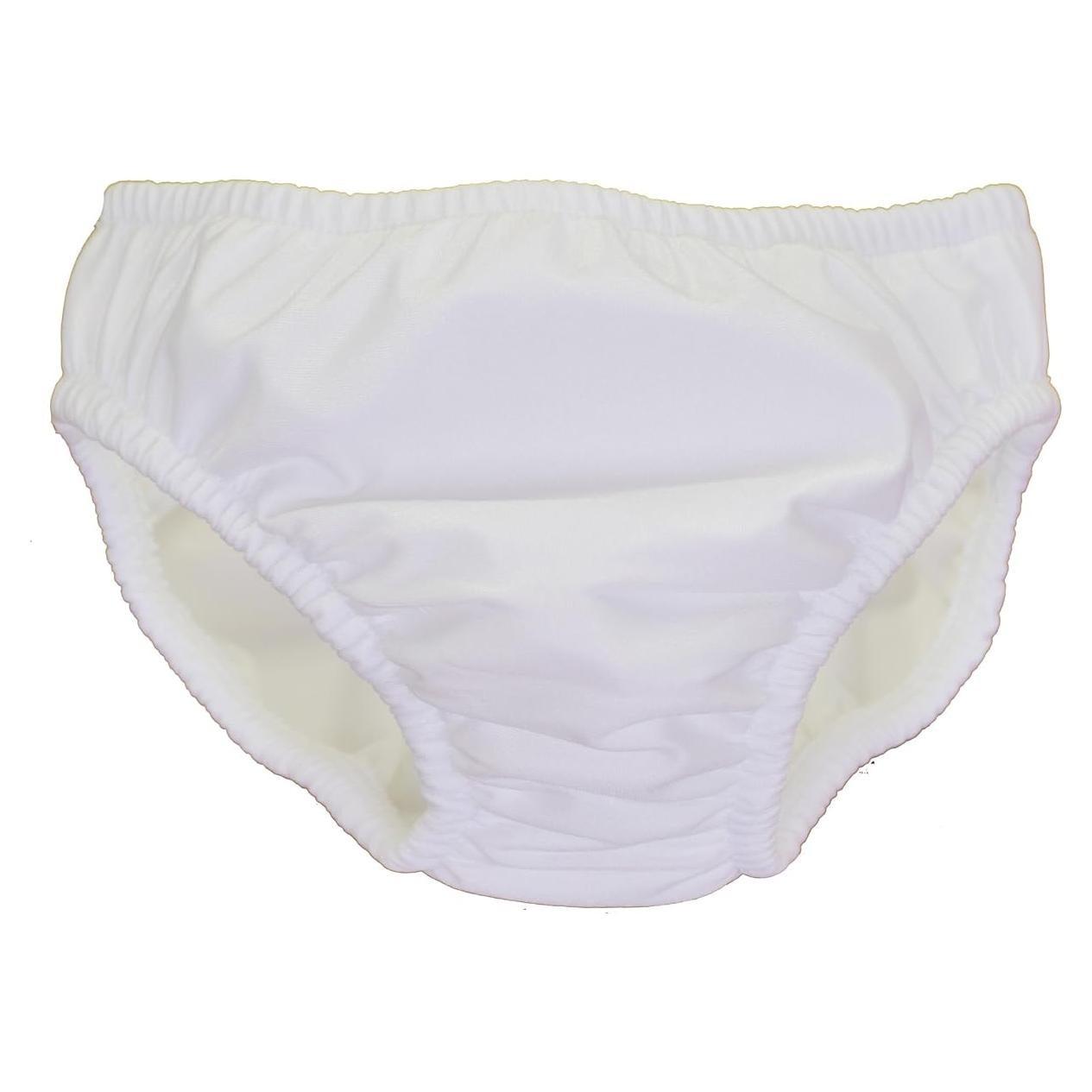 Pañal de Natación Reutilizable Unisex 18 Meses Blanco