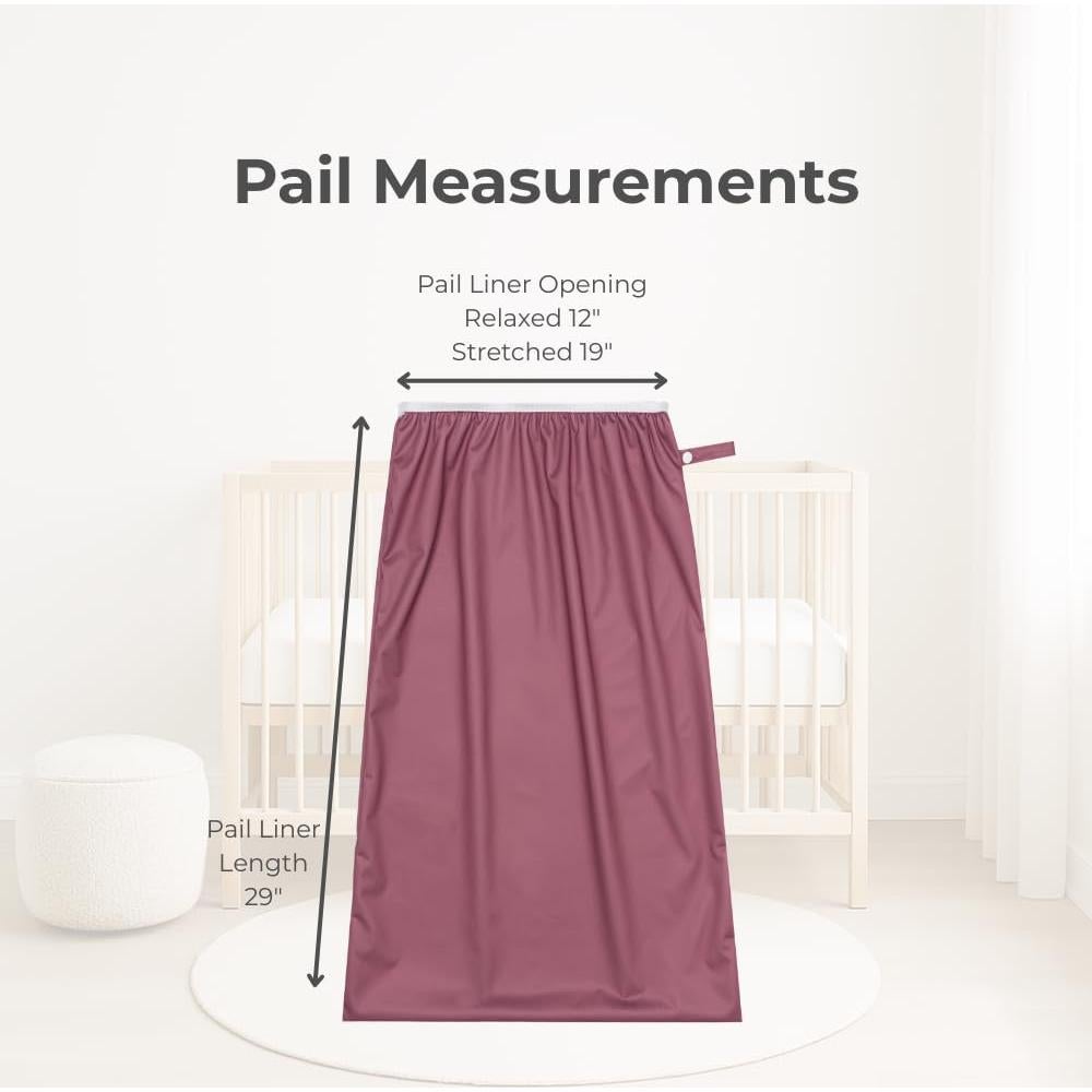 Forro de Cubo Reutilizable Nora's Nursery Rosa - 2 Paq