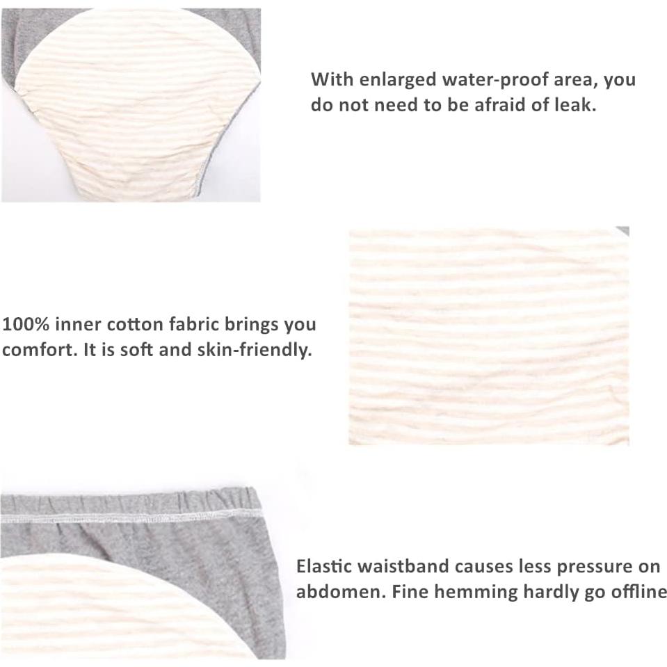 Pañal de Tela Reutilizable WEEOATAR XL Azul para Adultos