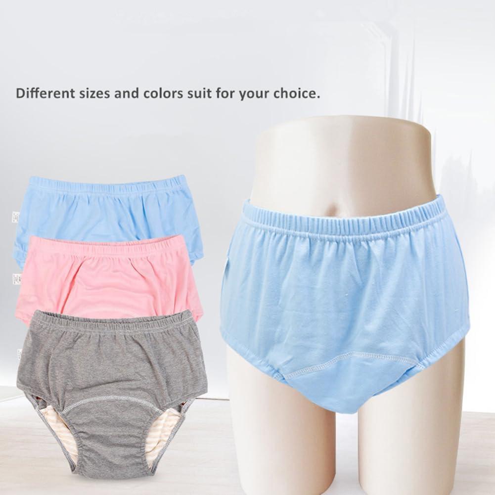 Pañal de Tela Reutilizable WEEOATAR XL Azul para Adultos