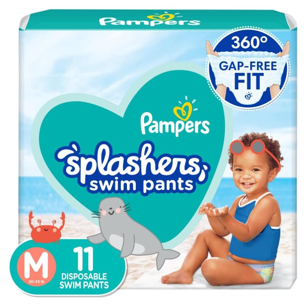 Pampers Splashers Pañales de Natación Medianos 11 Pzas