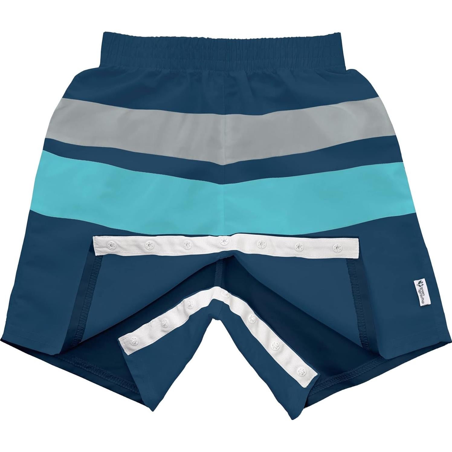 Troncos de natación ecológicos i play® by green sprouts® 3T Aqua Gris Marino