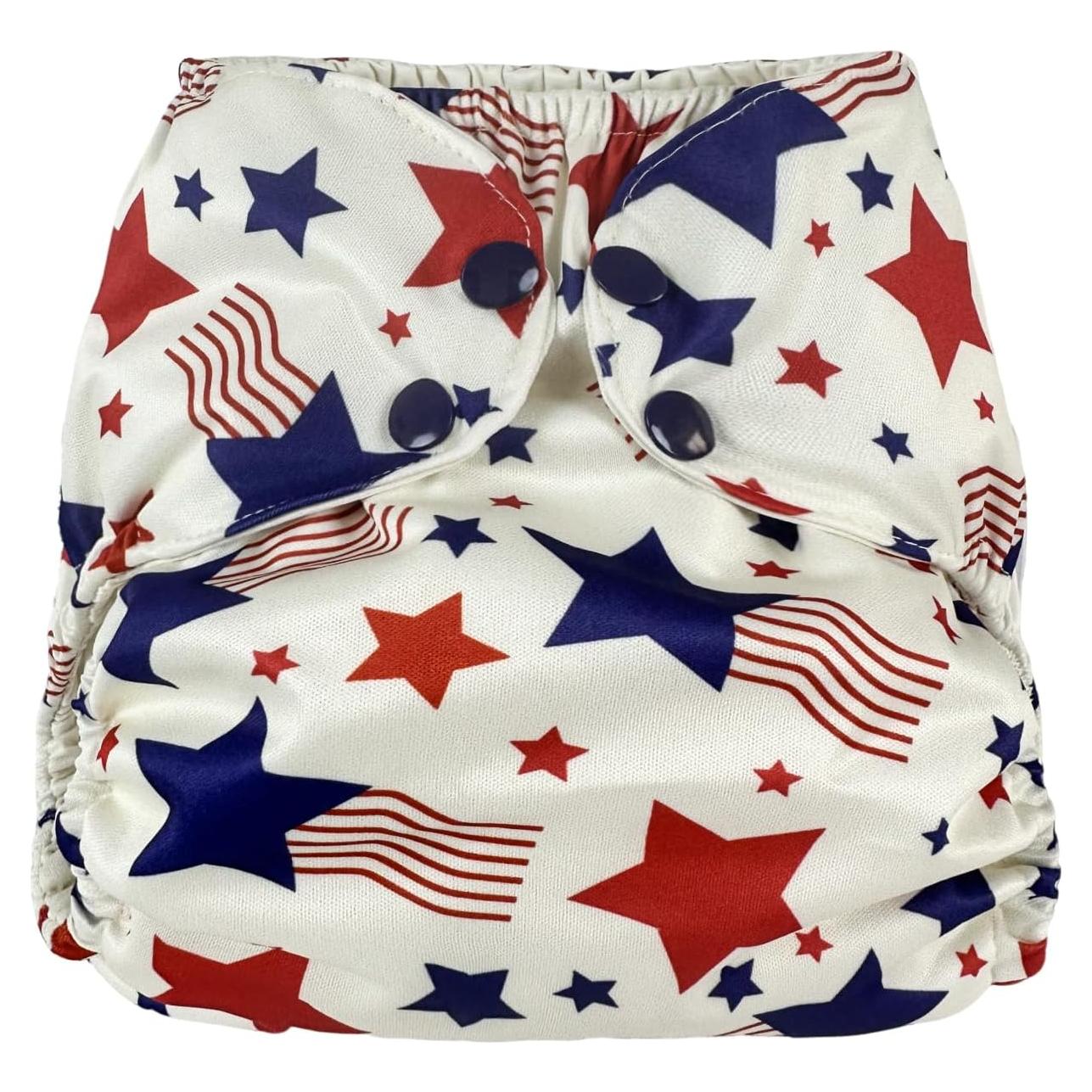 Cubierta de Pañal de Tela Impermeable BISENKID Estrella 8-16 kg