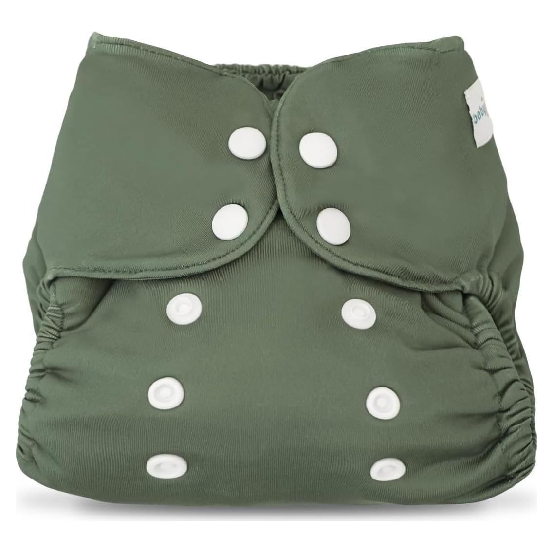 Funda de Tela para Pañales Babygoal - Impermeable, Ajustable, Verde Oliva