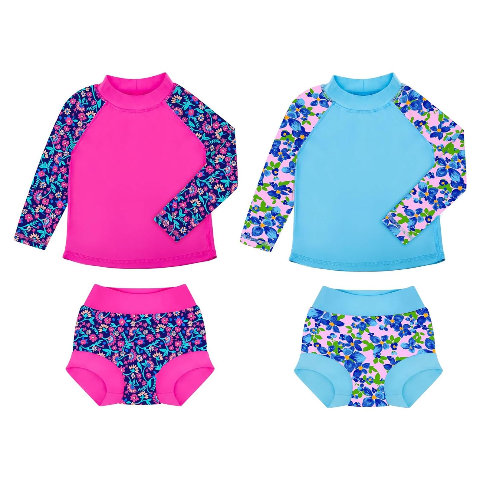 Conjunto de Pañales de Natación y Rash Guard Gran Elefante