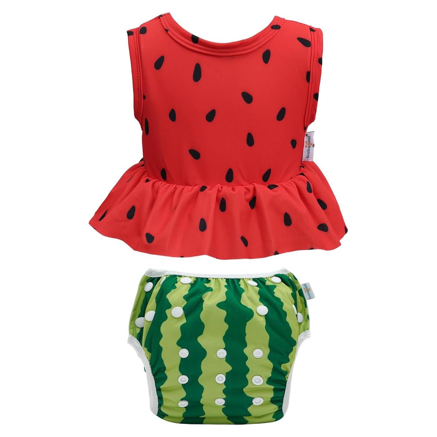 Traje de Baño Babygoal para Niña con Pañal Reutilizable 0-3 Años