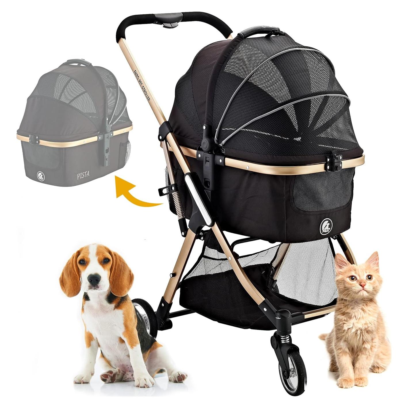 Carrito 3-en-1 para Mascotas Enzo, Plegable, 20.5 kg