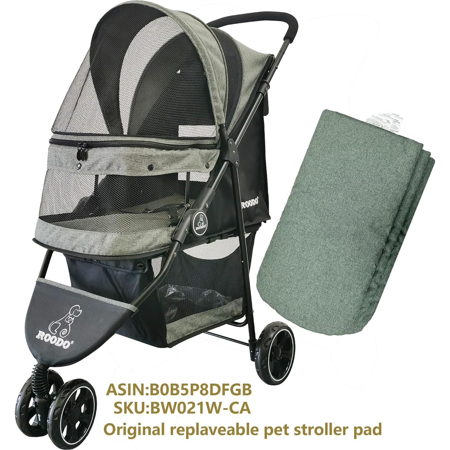 Almohadilla Interior para Carro de Mascotas ROODO BW021P - Juego de 3