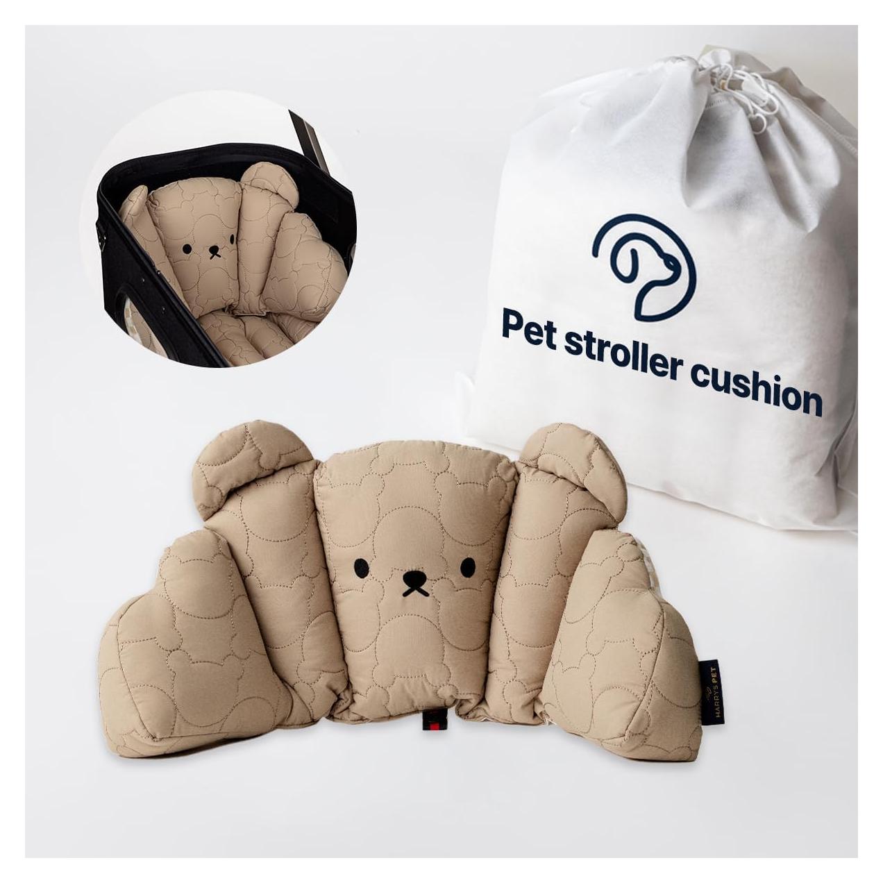 Cojín Trasero para Cochecito de Mascotas Harryspet Beige