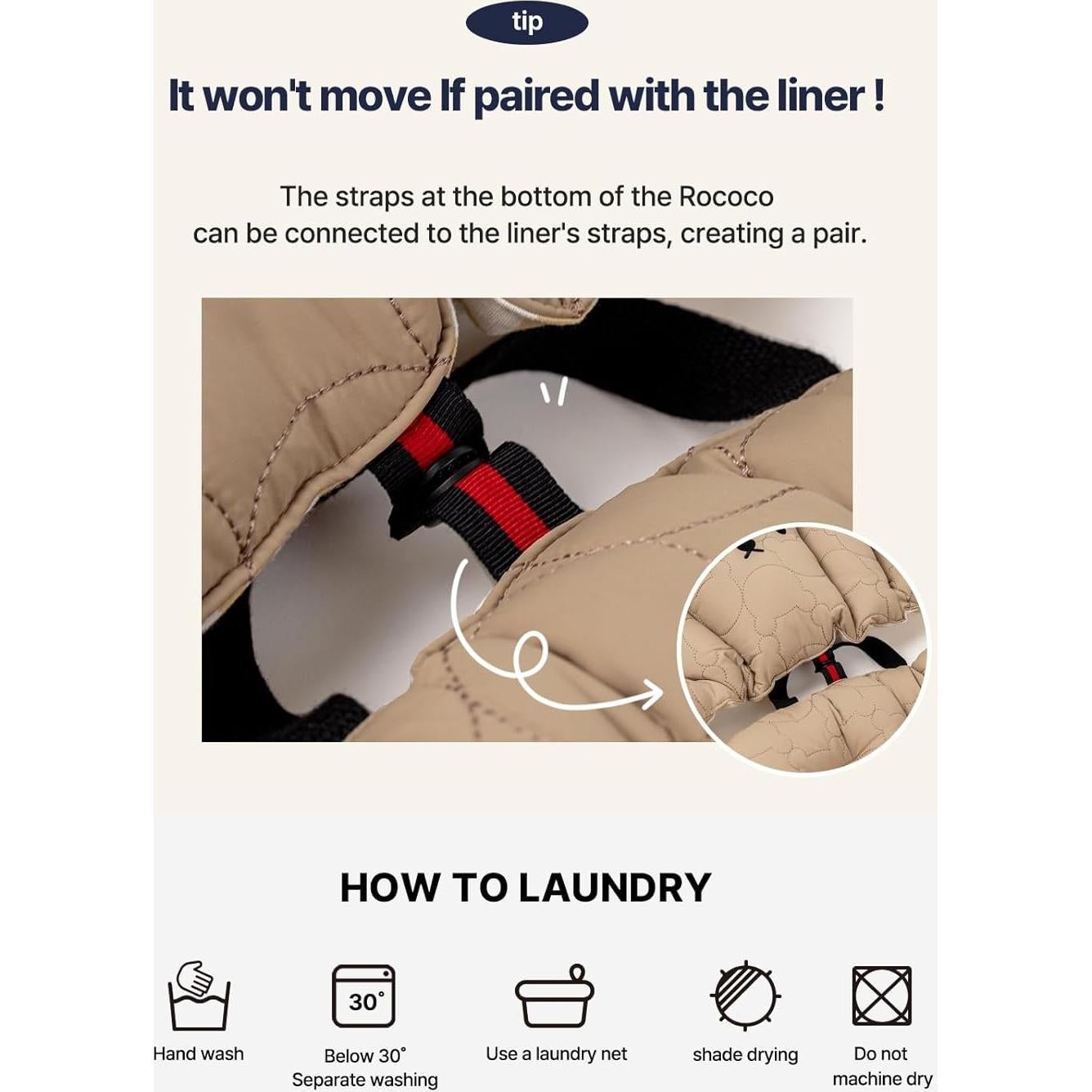 Cojín Trasero para Cochecito de Mascotas Harryspet Beige