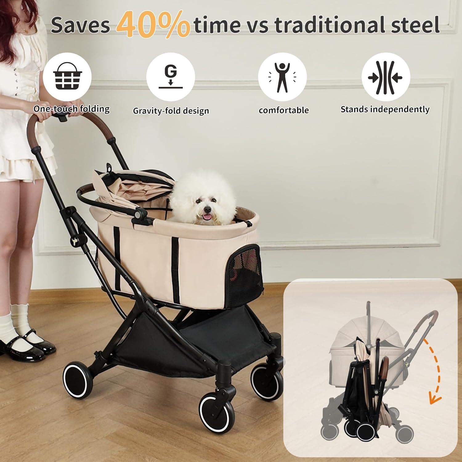 Carrito para Mascotas Totoro Ball Plegable 3 en 1 Soporta 20 kg