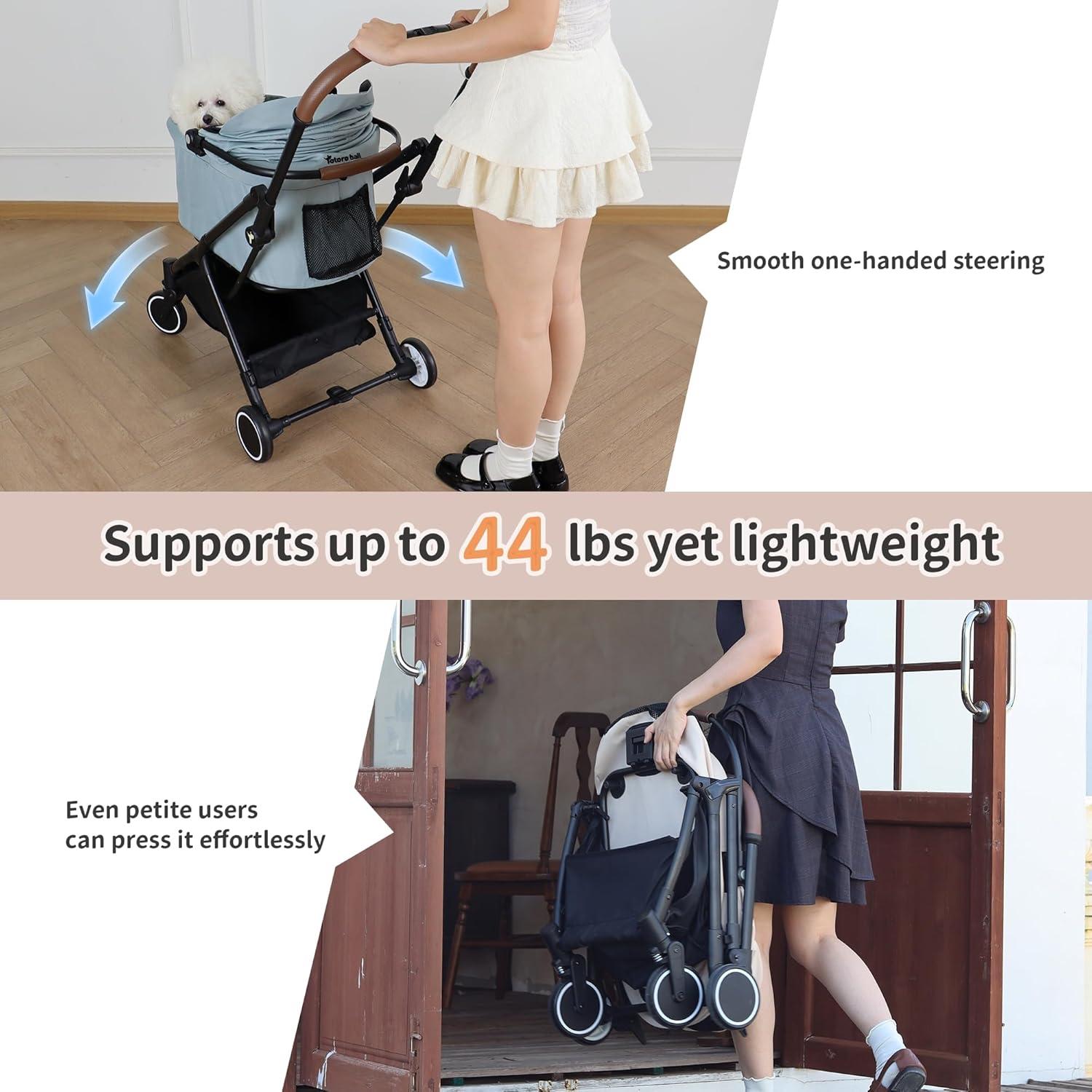 Carrito para Mascotas Totoro Ball Plegable 3 en 1 Soporta 20 kg