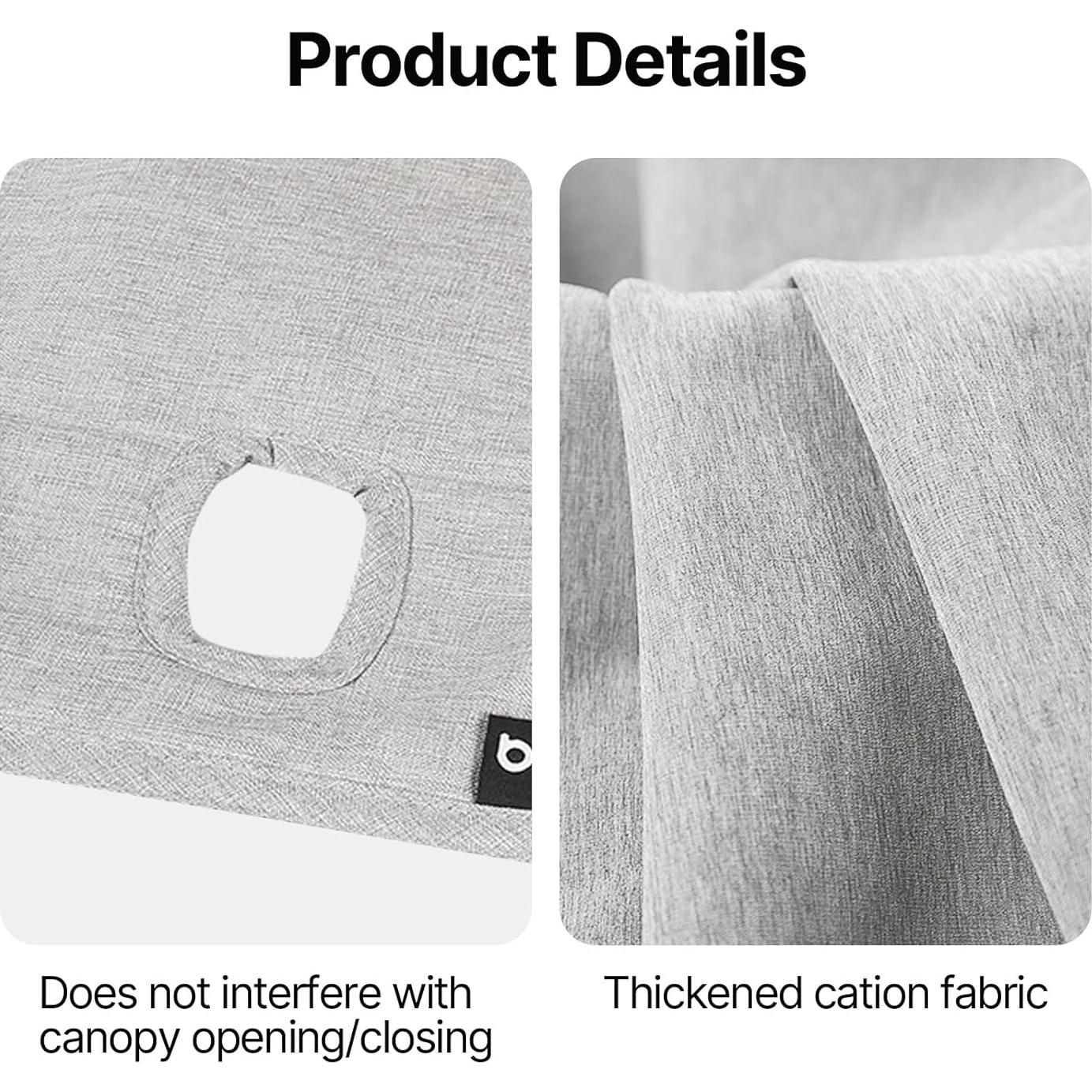 Funda Antisuciedad Beberoad para Carrito de Mascotas Gris T3/T4/X2/X3