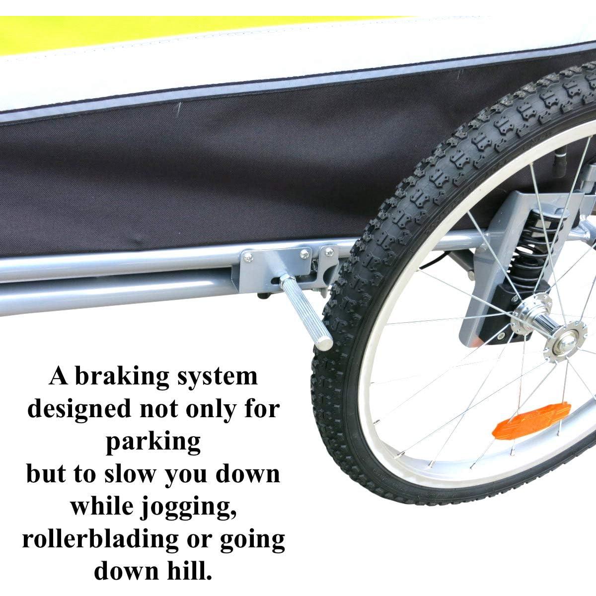 Carrito Remolque para Bicicleta Booyah Mediano 27 kg Verde