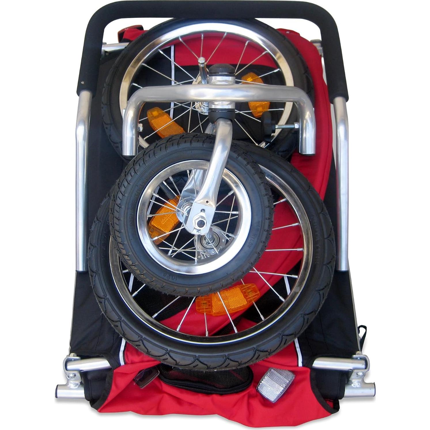 Carrito Remolque para Bicicleta Booyah Mediano 27 kg Verde