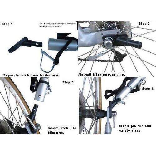 Carrito Remolque para Bicicleta Booyah Mediano 27 kg Verde