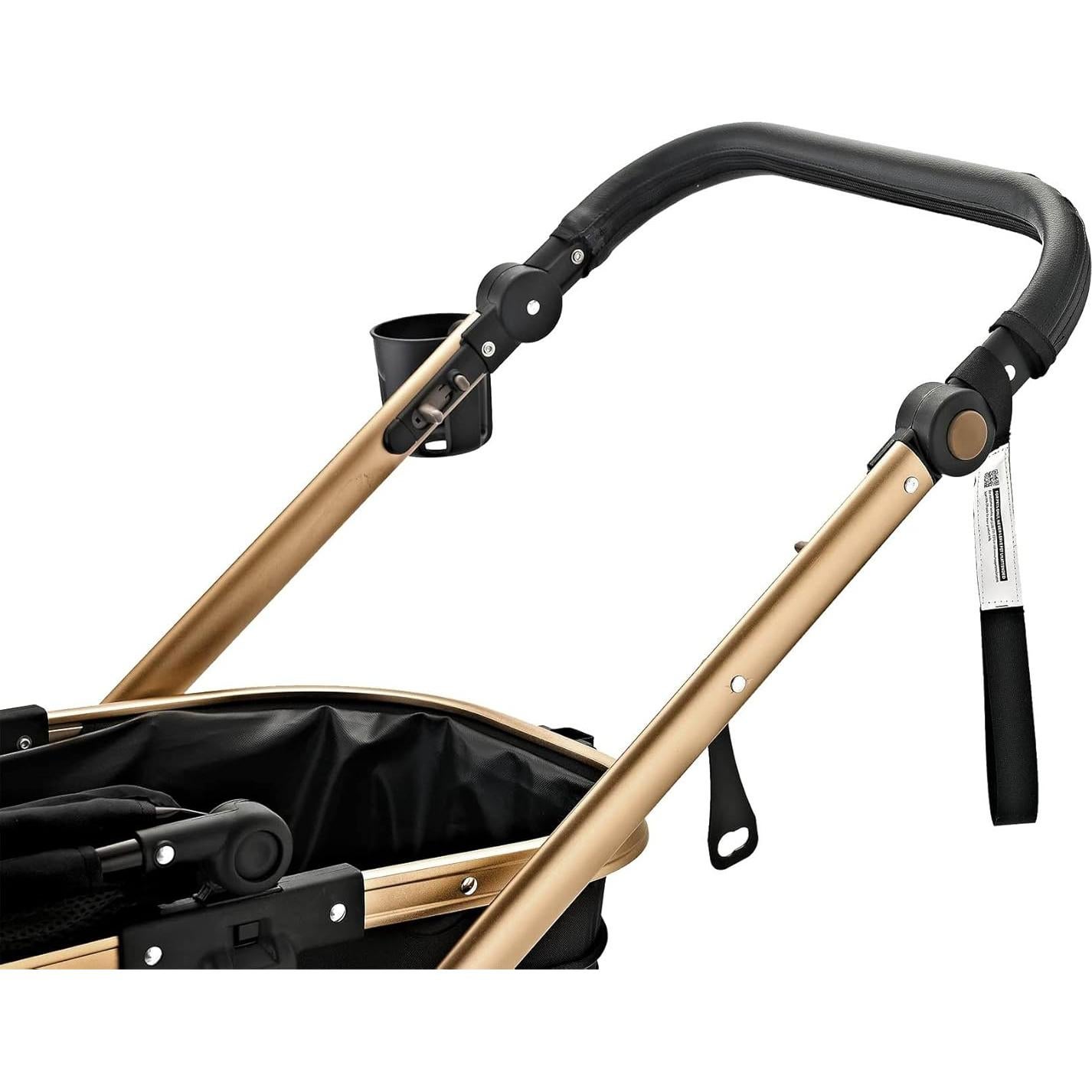 Cochecito 3-en-1 Enzo para Mascotas Negro 23kg