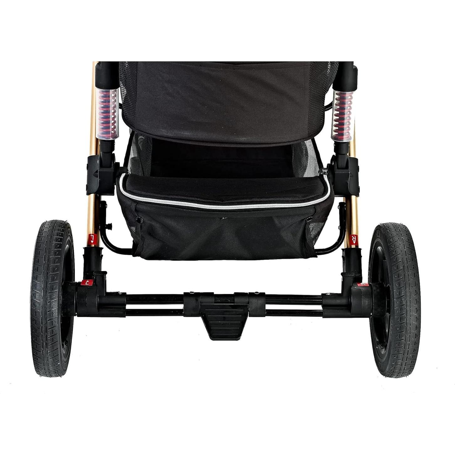 Cochecito 3-en-1 Enzo para Mascotas Negro 23kg