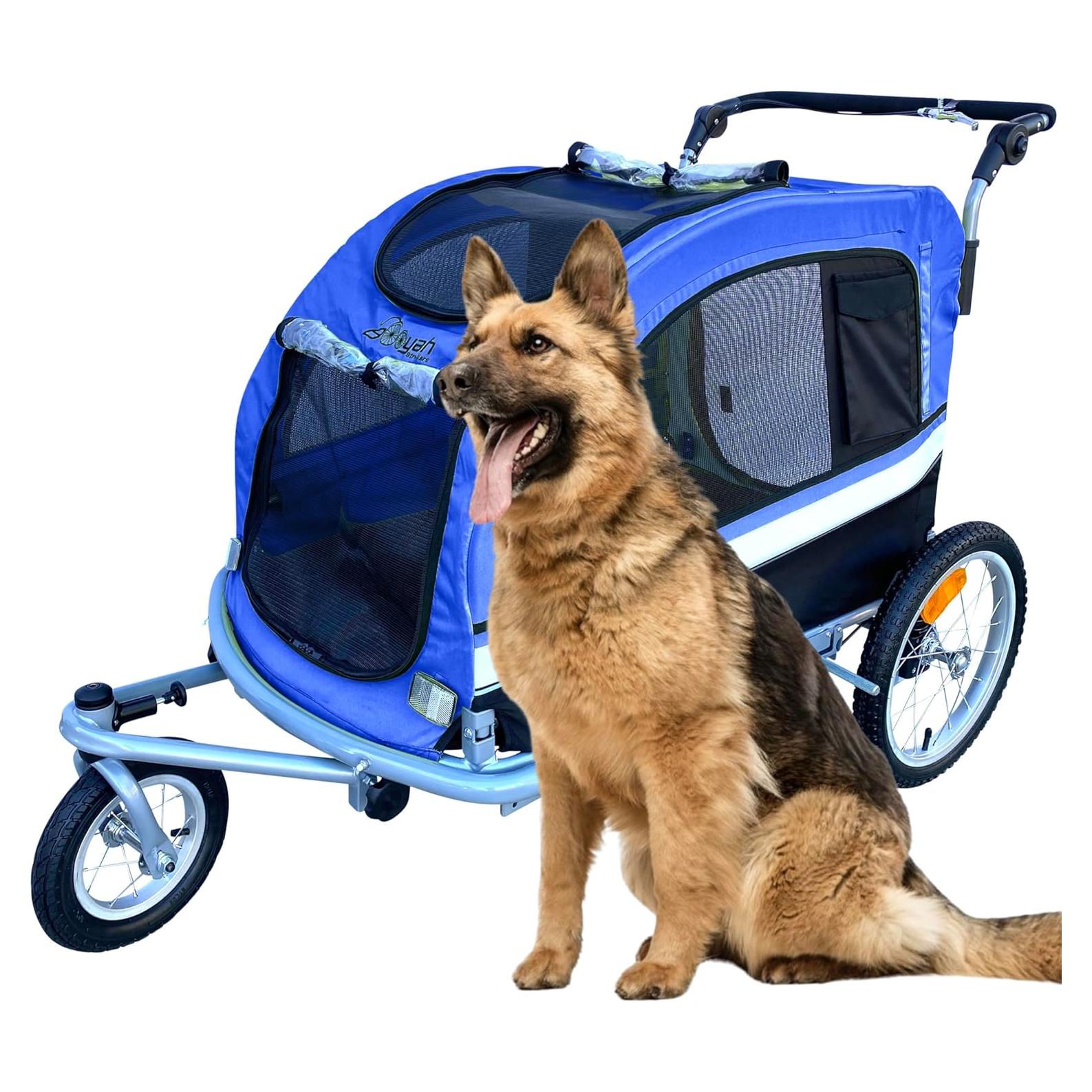 Remolque para Mascotas Extra Grande Booyah - Carrito Jogger Azul
