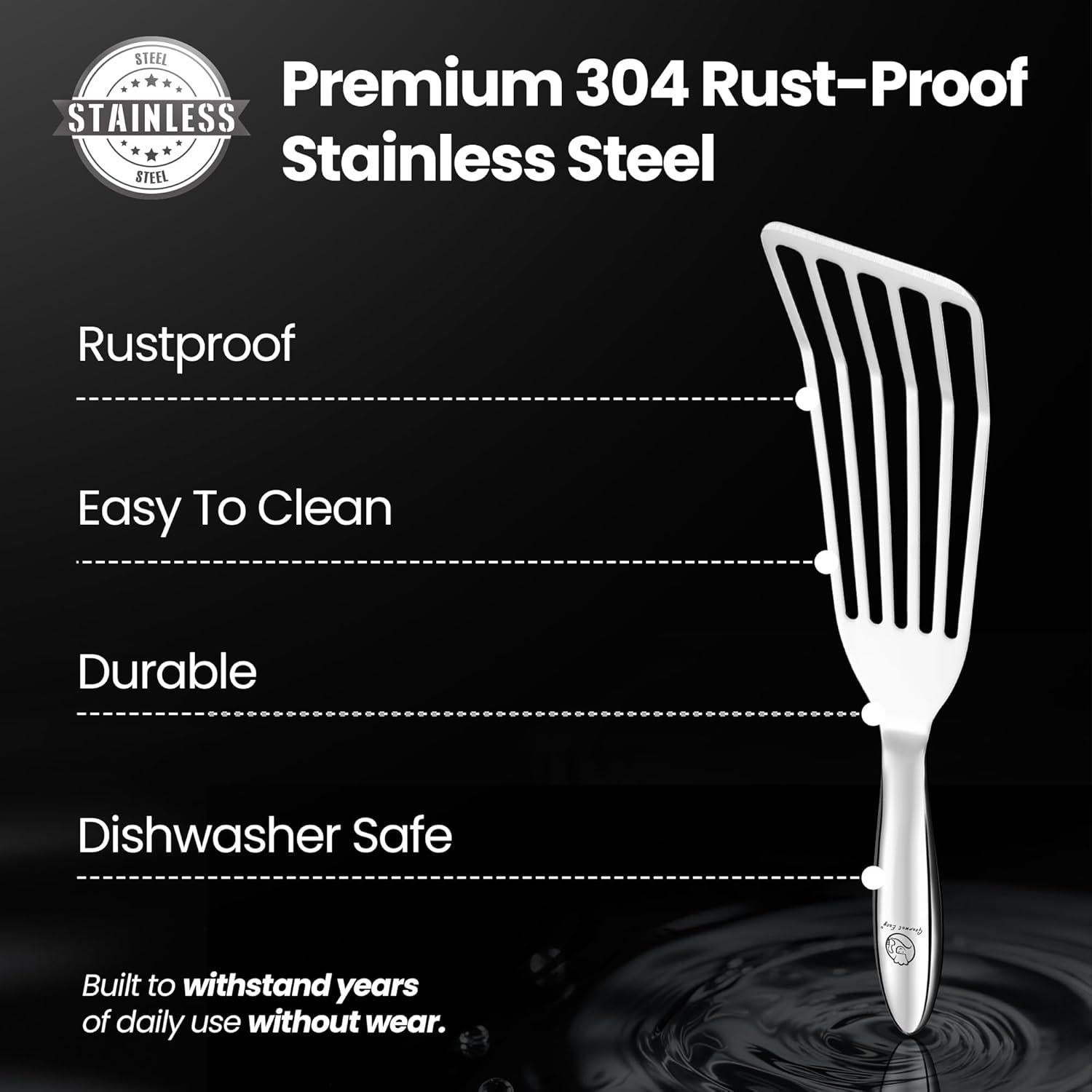 Juego de Espátulas de Pescado Gourmet Easy - Acero Inoxidable