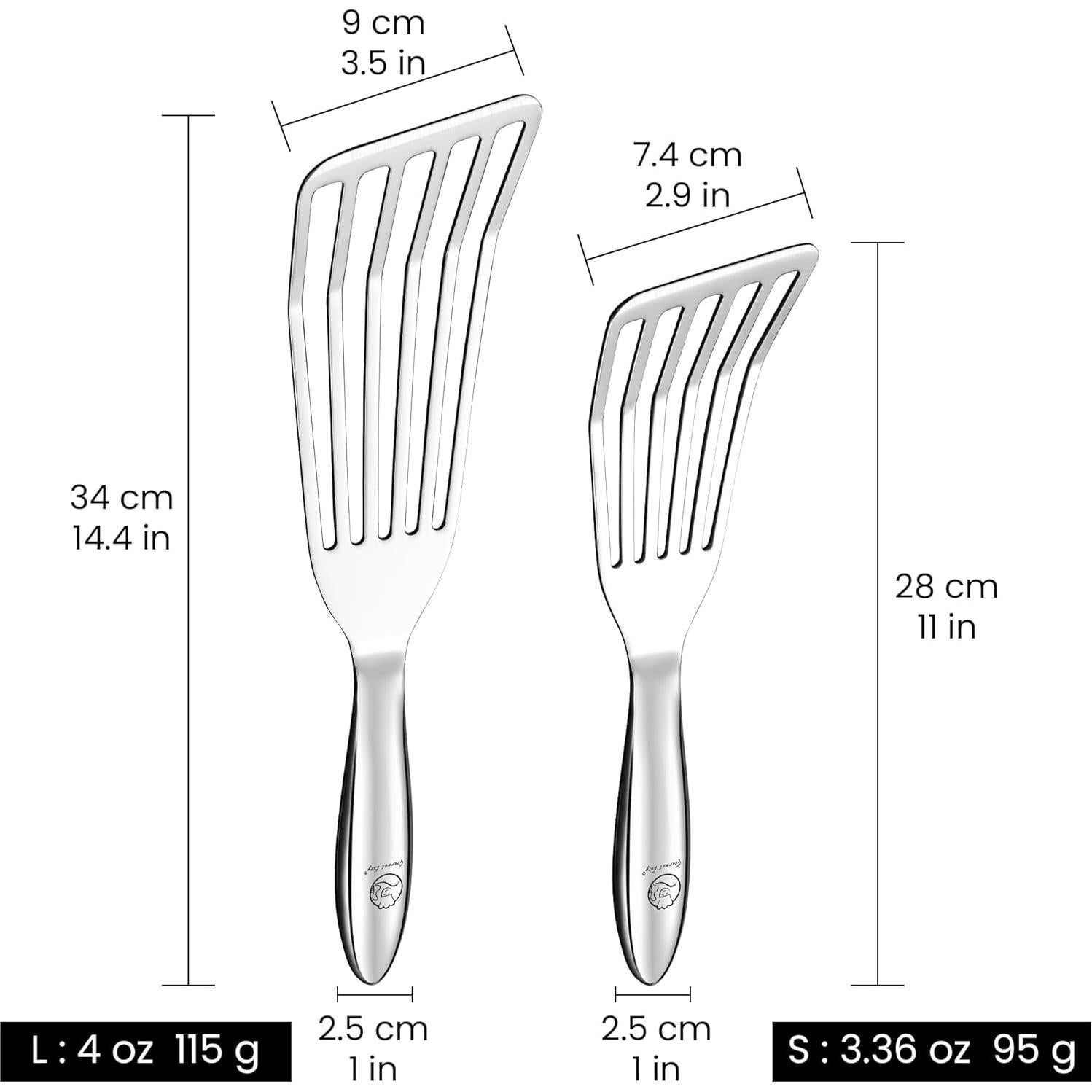 Juego de Espátulas de Pescado Gourmet Easy - Acero Inoxidable