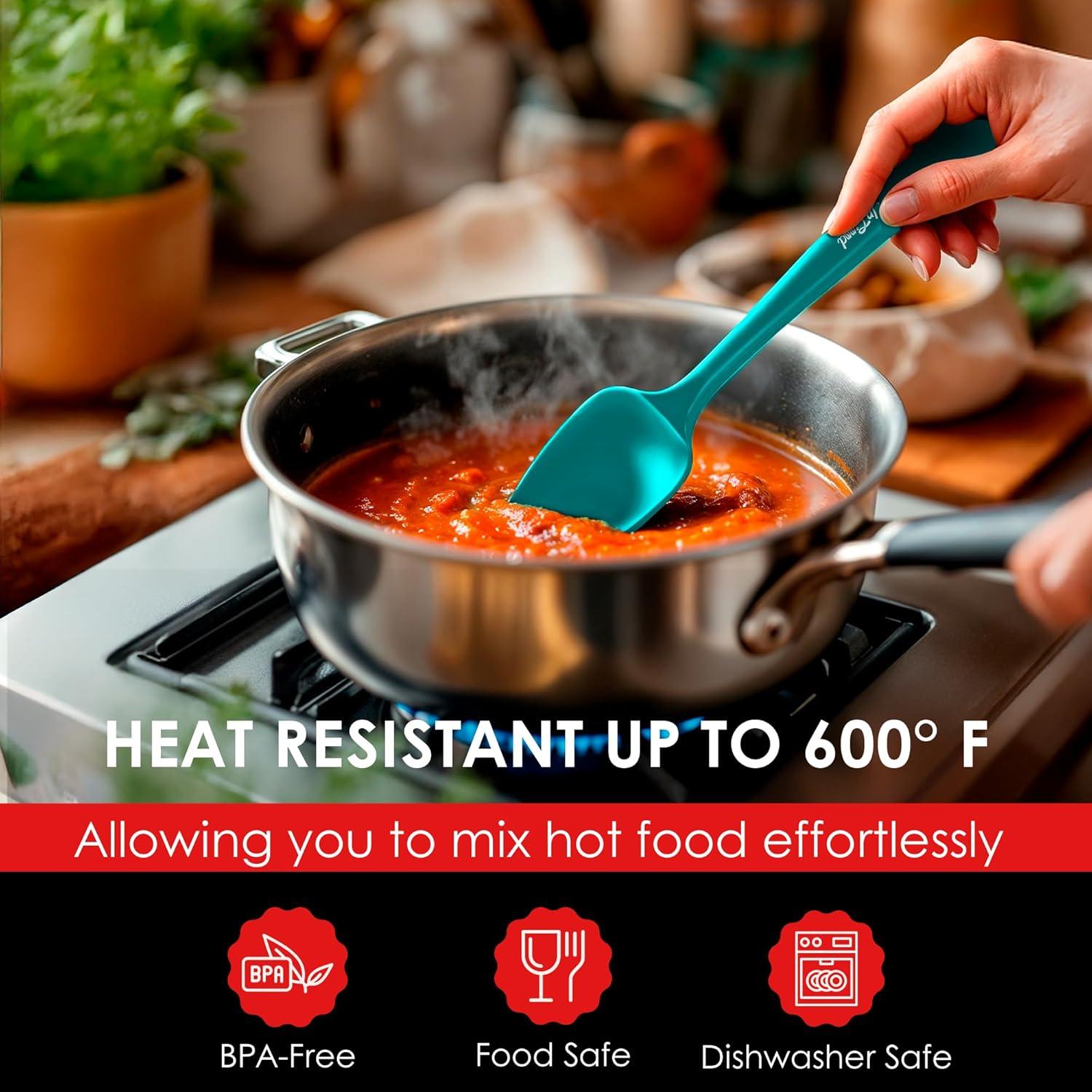 Espátula de Silicona UpGood Verde Azulado Resistente al Calor