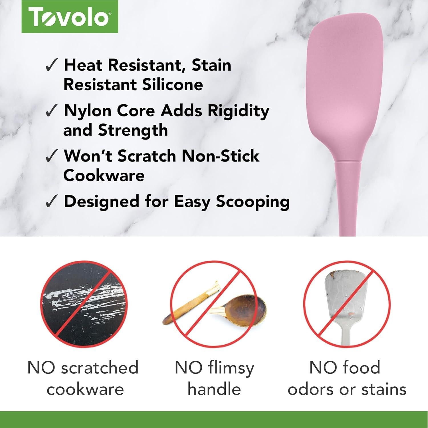 Cuchara Espátula de Silicona Tovolo Color Sorbete Rosa