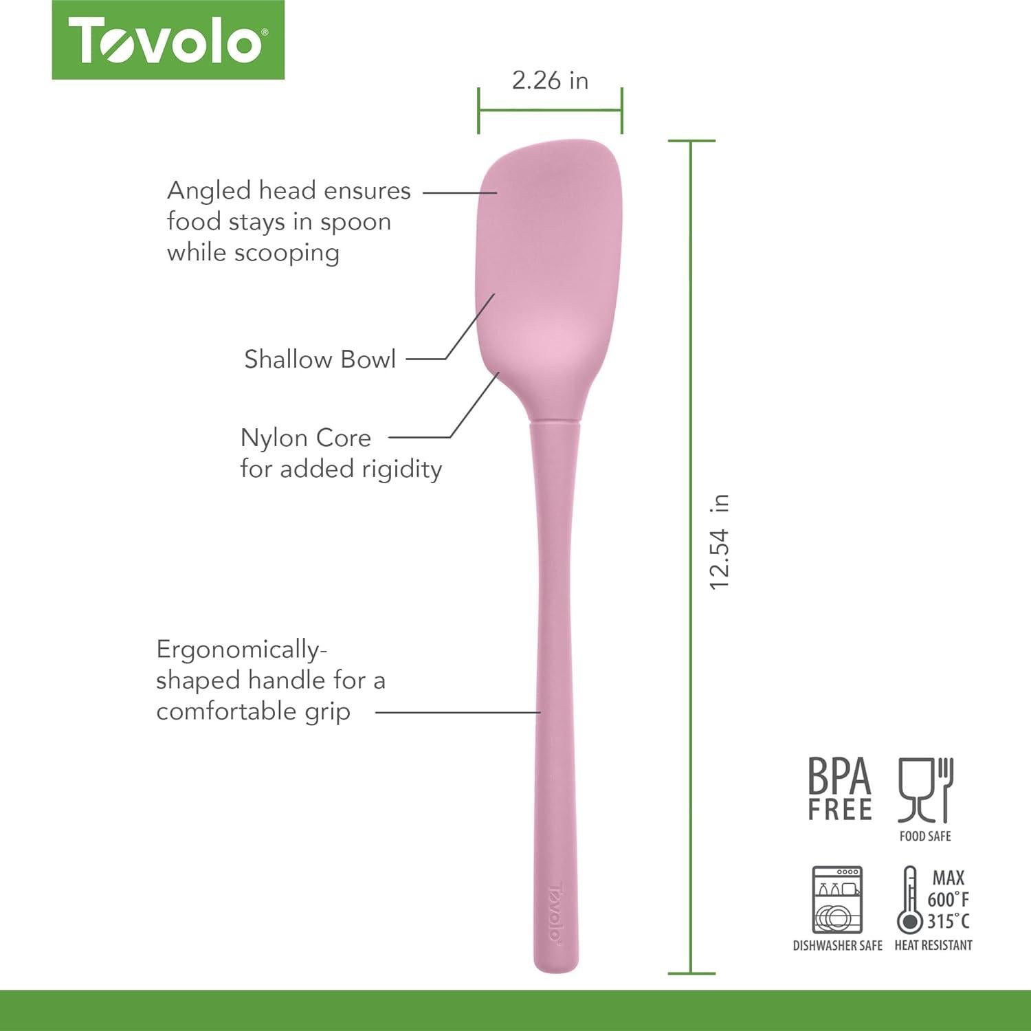 Cuchara Espátula de Silicona Tovolo Color Sorbete Rosa