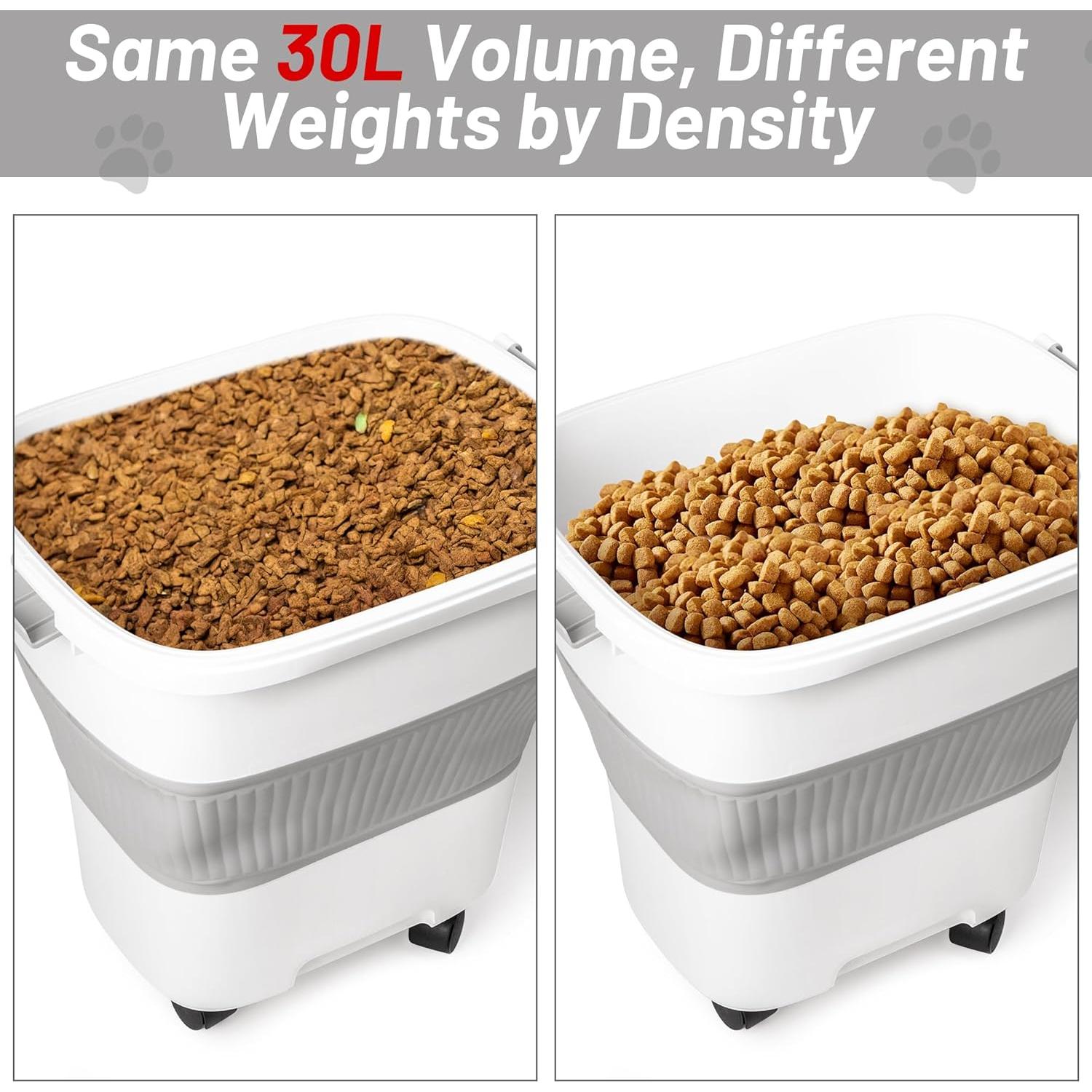 Contenedor de Almacenamiento de Comida MALLMALL6 30L Plegable con Ruedas