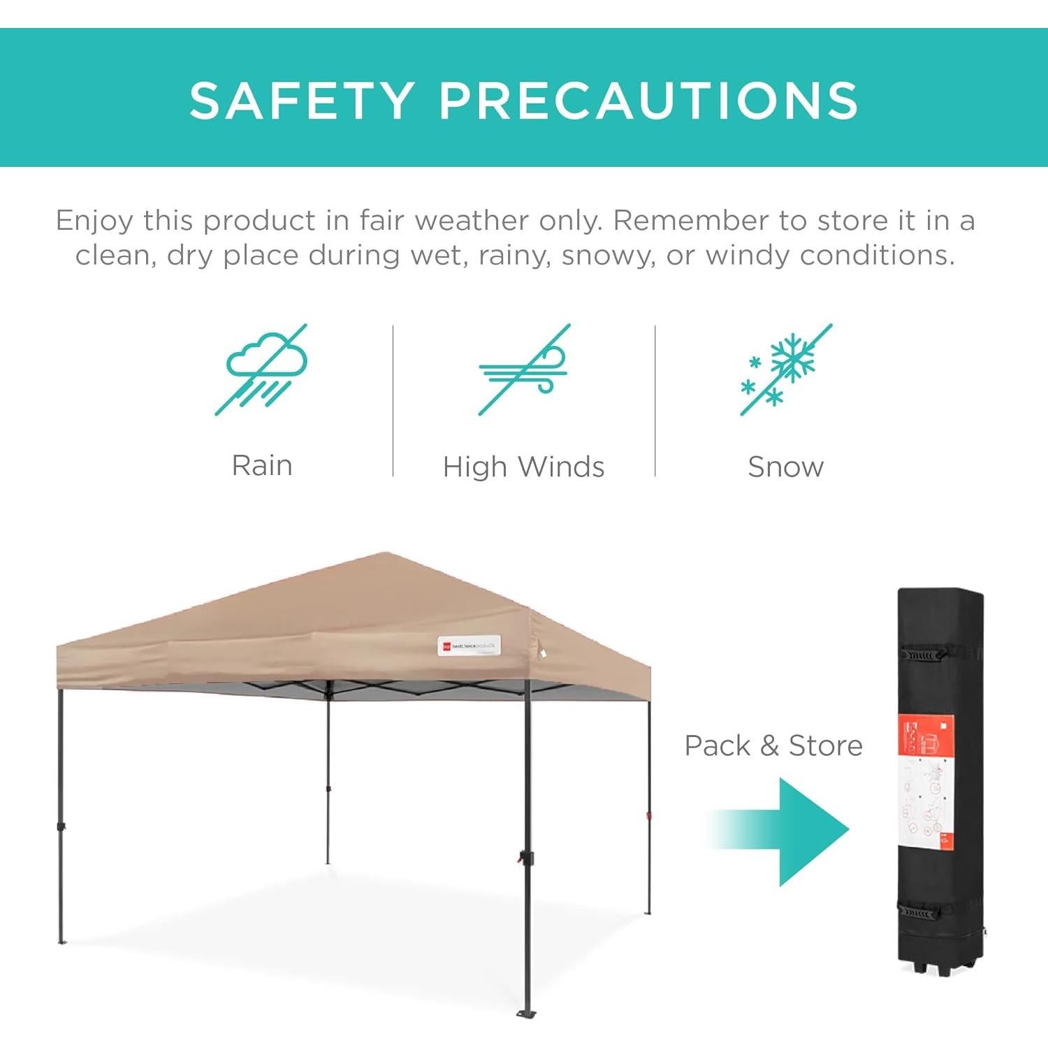 Carpa Plegable 3x3m Mejor Opción Beige 1 Persona Instantánea
