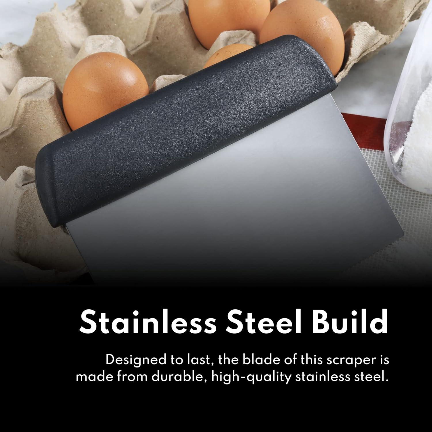 Raspador de Masa New Star Foodservice 15x7.6 cm Acero Inoxidable