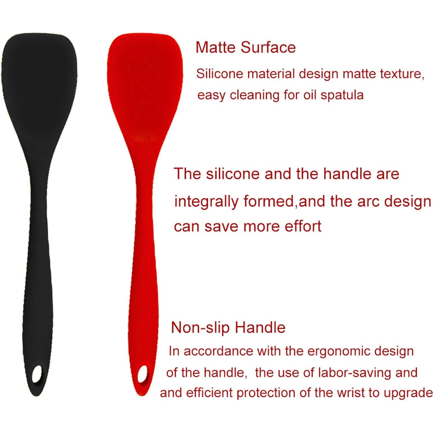 Juego de 2 cucharas de silicona W WBLD 29x7.8cm antiadherente