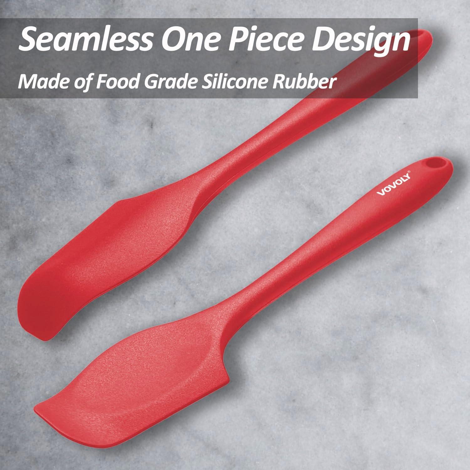 Espátulas Mini de Silicona Vovoly, 20.7 cm, 4 Piezas