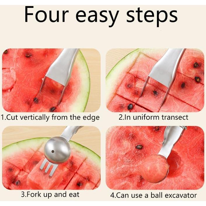 Cortador de Sandía 3-en-1 ZLMC Acero Inoxidable Portátil