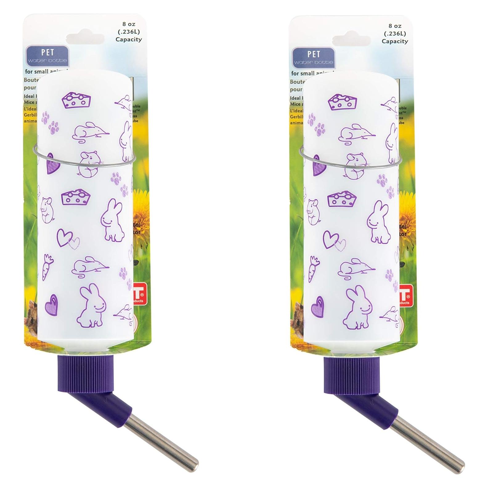 Botellas de Agua Lixit 227 ml para Animales Pequeños - Paquete de 2