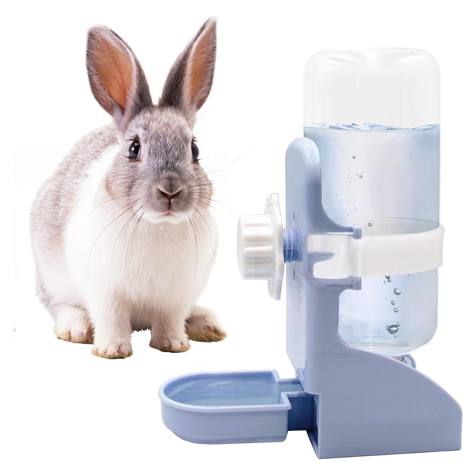 Dispensador de Agua Suspendido LLSPET 500ml para Conejos y Cobayas