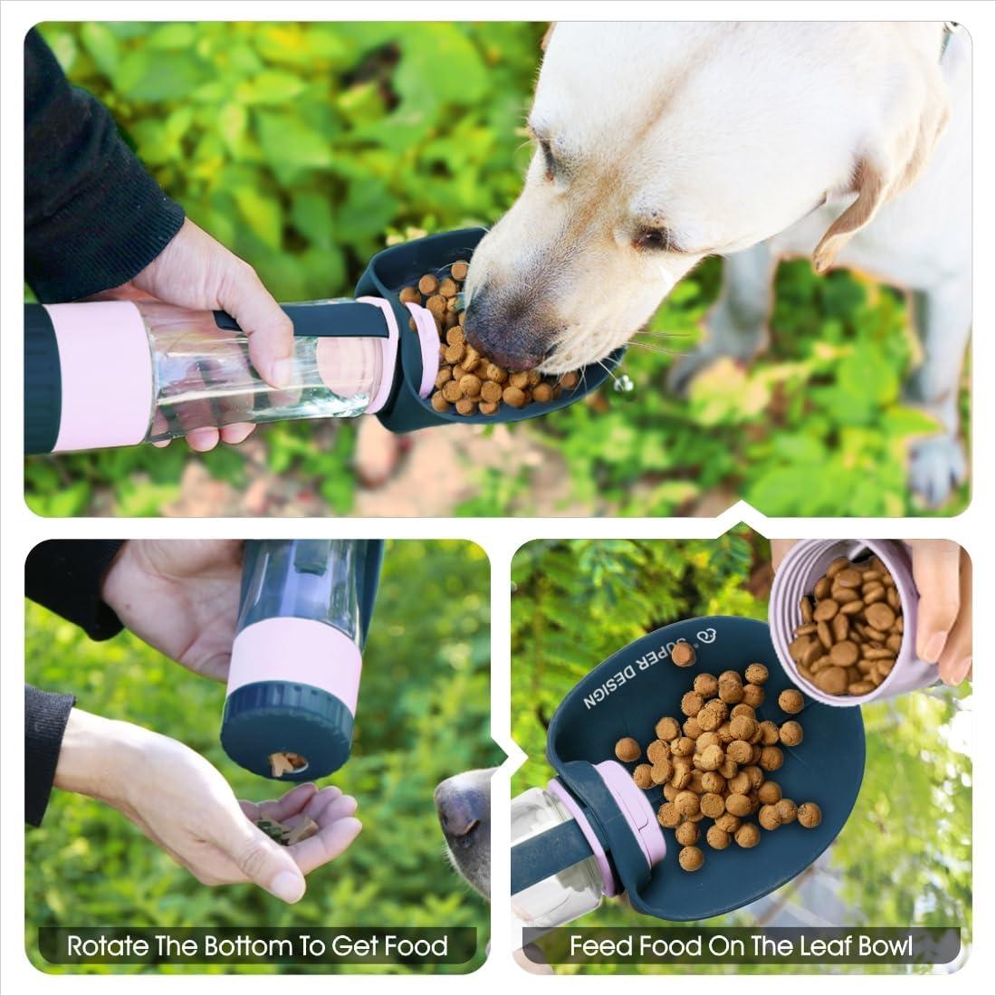 Botella de Agua Portátil para Perros SUPERDESIGN Azul 289g