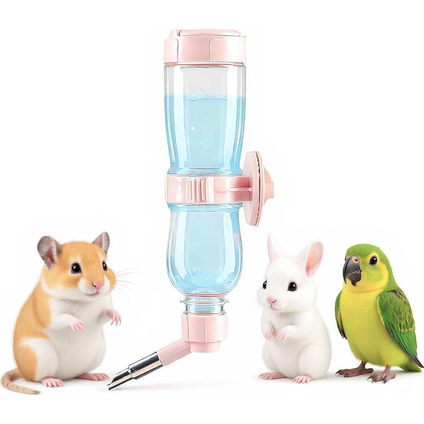 Botella de Agua Sin Goteo 500ml Fanlahmtasy para Mascotas