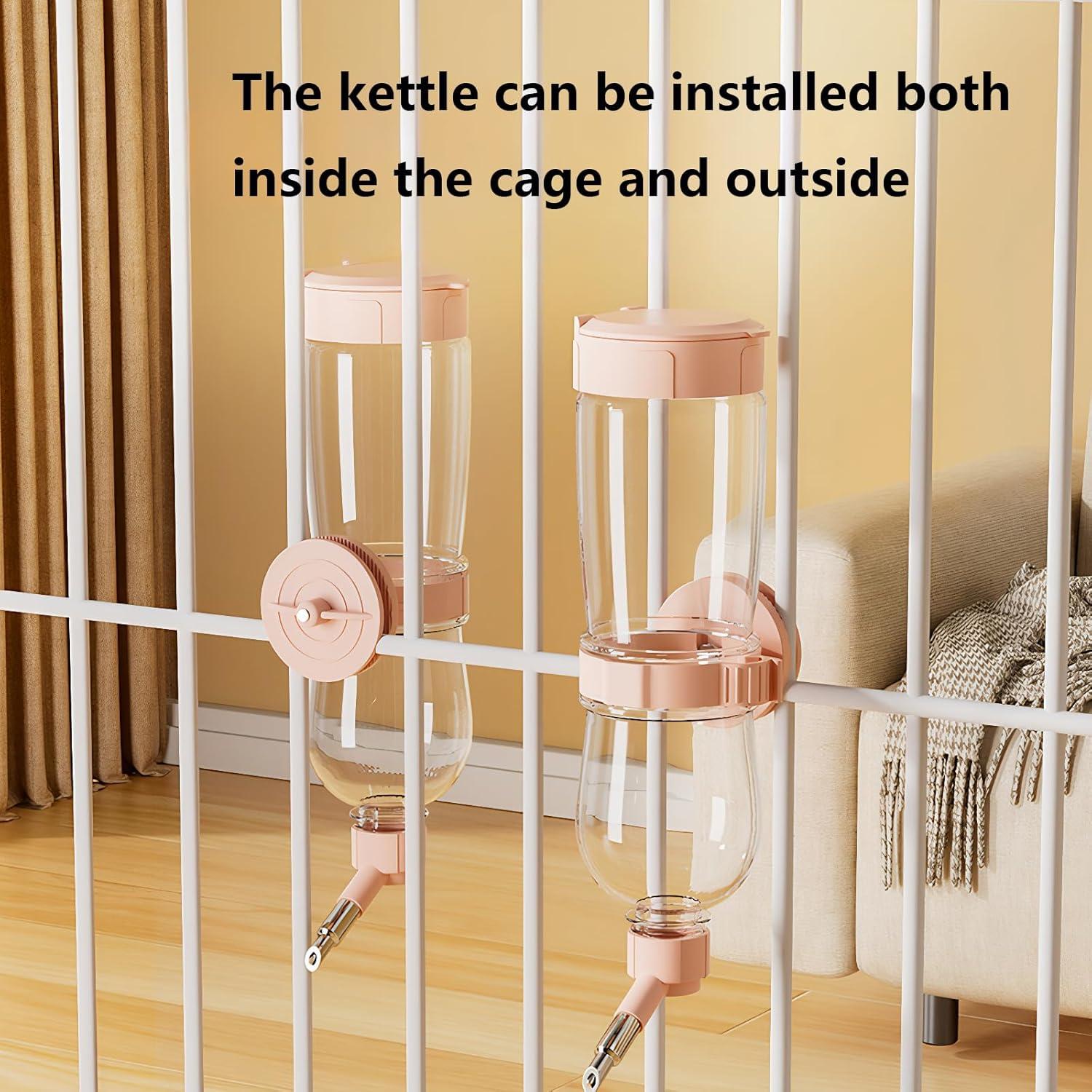 Botella de Agua Sin Goteo 500ml Fanlahmtasy para Mascotas