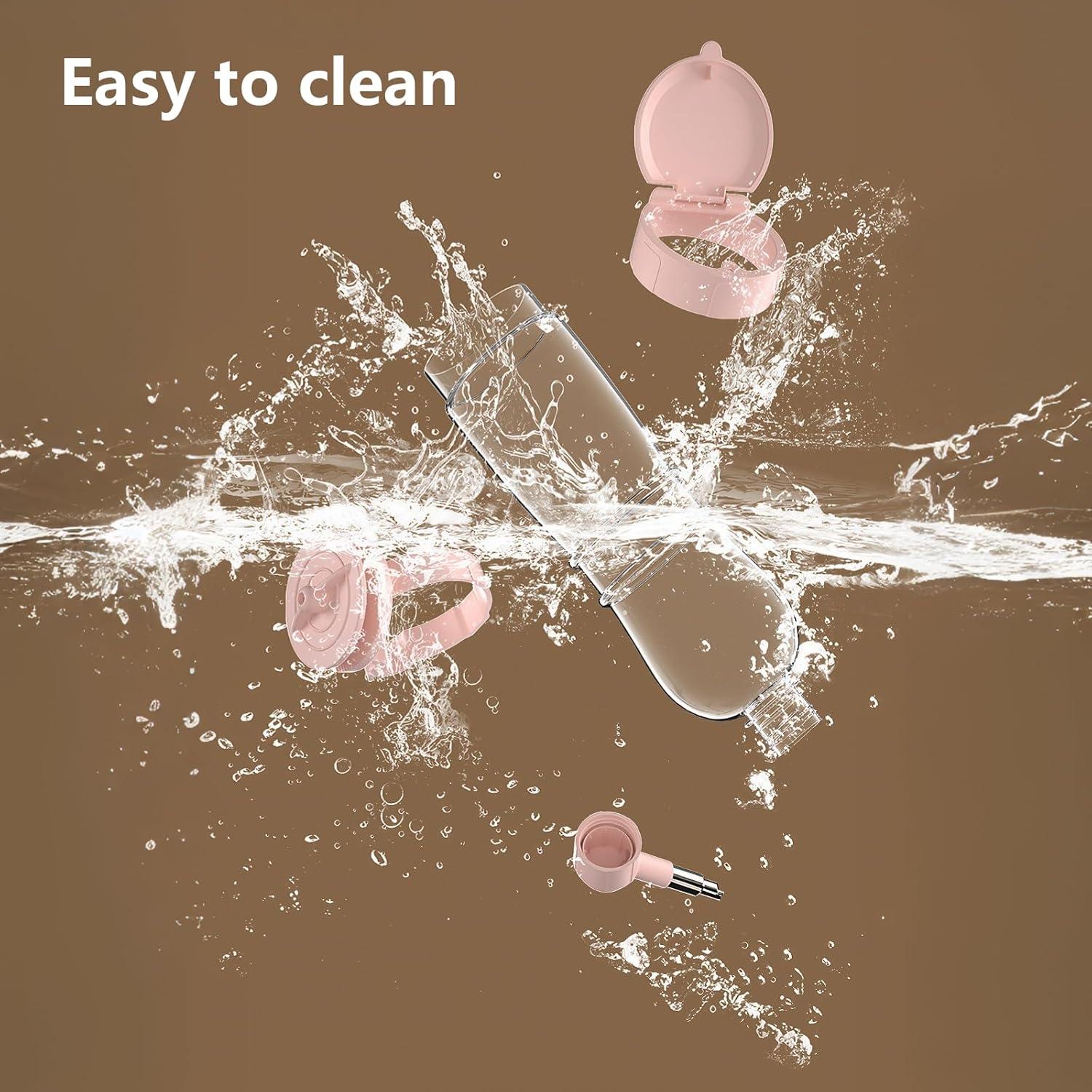 Botella de Agua Sin Goteo 500ml Fanlahmtasy para Mascotas