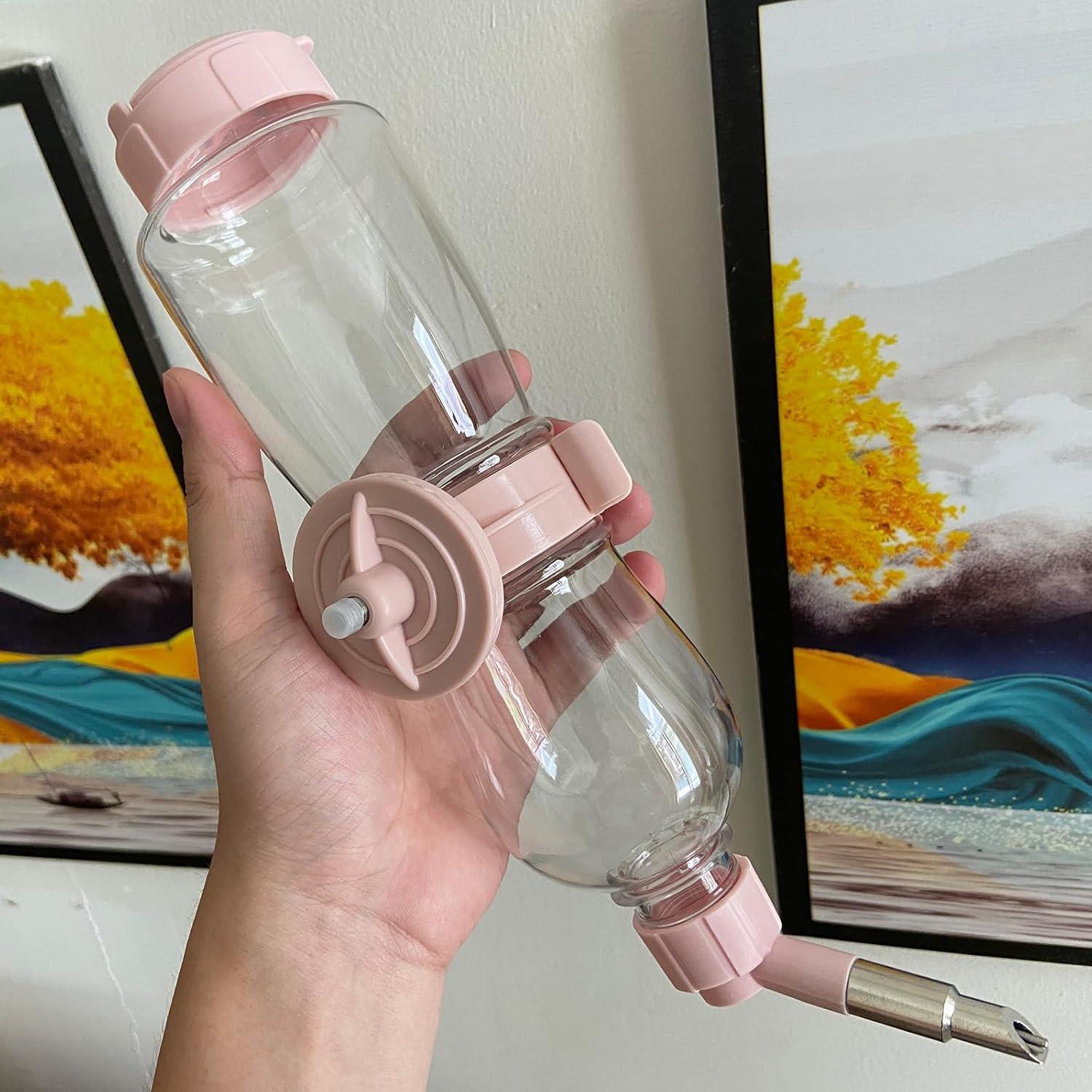 Botella de Agua Sin Goteo 500ml Fanlahmtasy para Mascotas