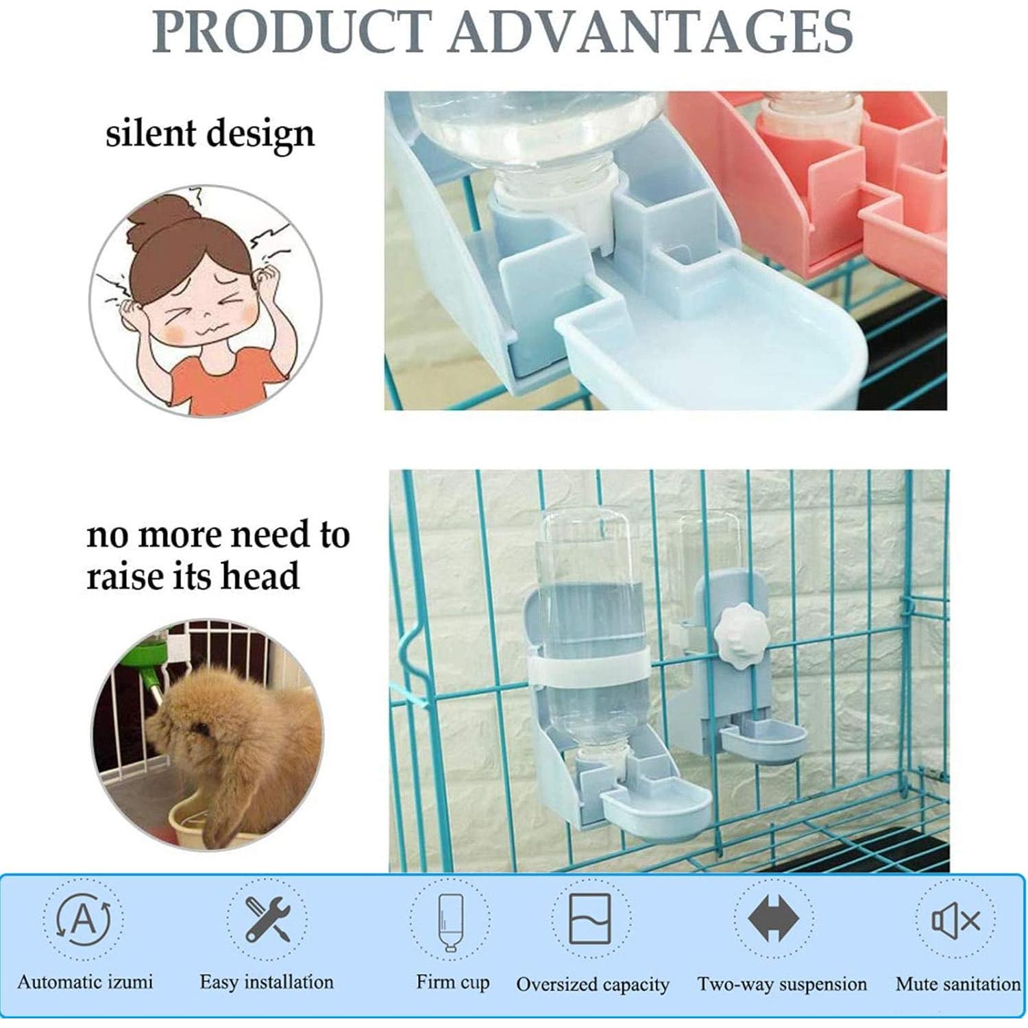 Dispensador de Agua Automático Kathson 500ml para Mascotas