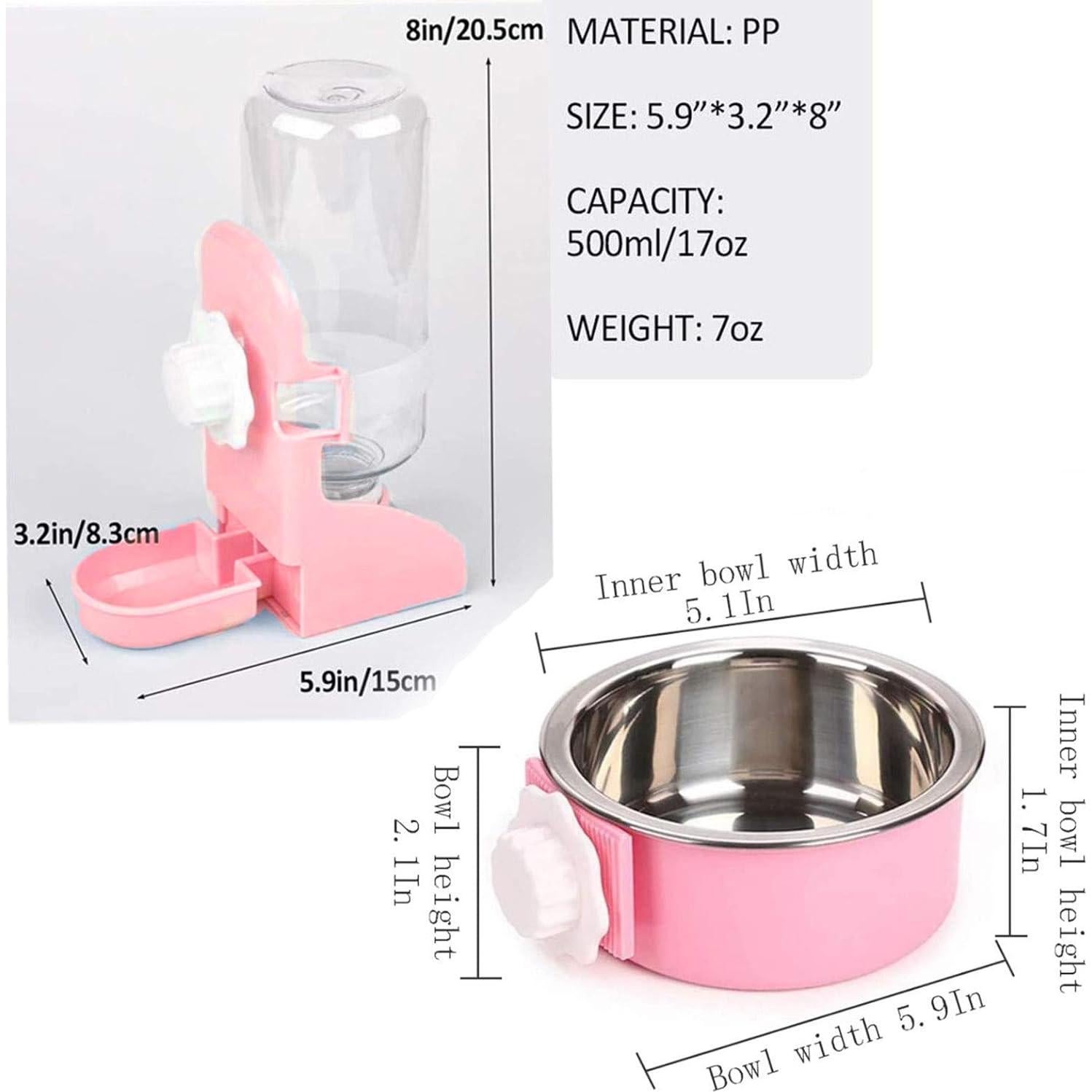 Dispensador de Agua Automático Kathson 500ml para Mascotas