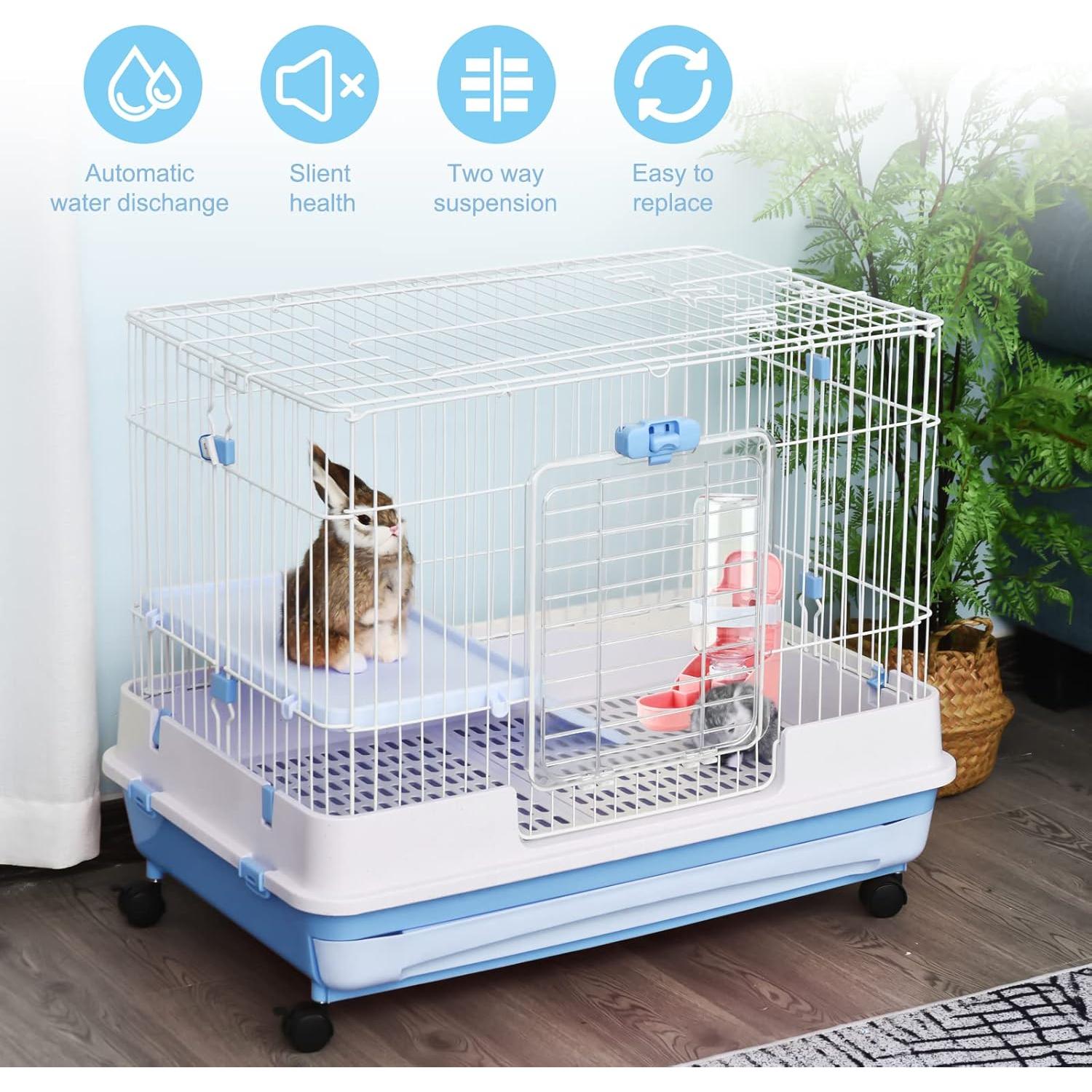 Botella de Agua Rypet 500ml Rosa para Conejos y Pequeñas Mascotas