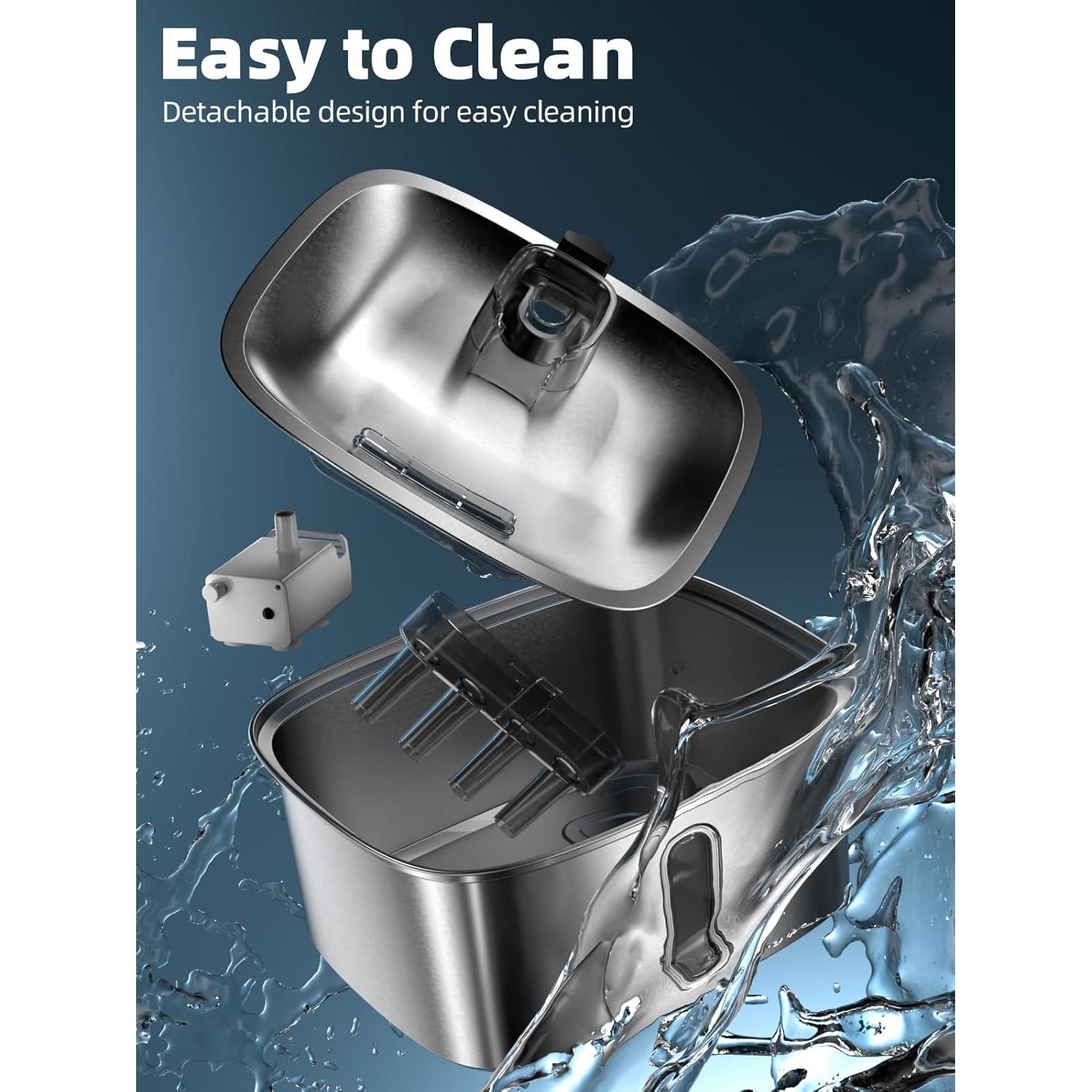 Fuente de Agua para Perros y Gatos MAILOFY 9L Acero Inoxidable