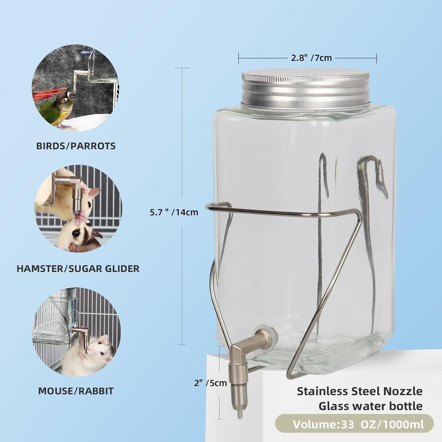 Botella de Agua para Mascotas HardcorePet 975 ml Sin Goteo