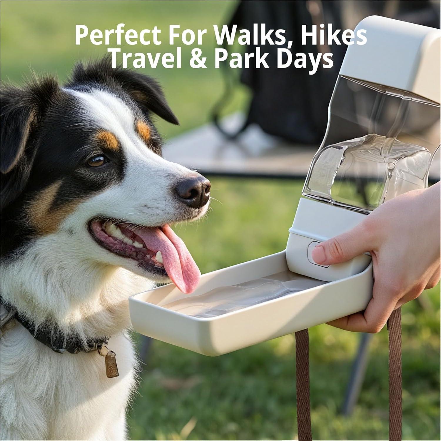 Botella de Agua para Perros Aurapaws 382ml Plegable a Prueba de Fugas