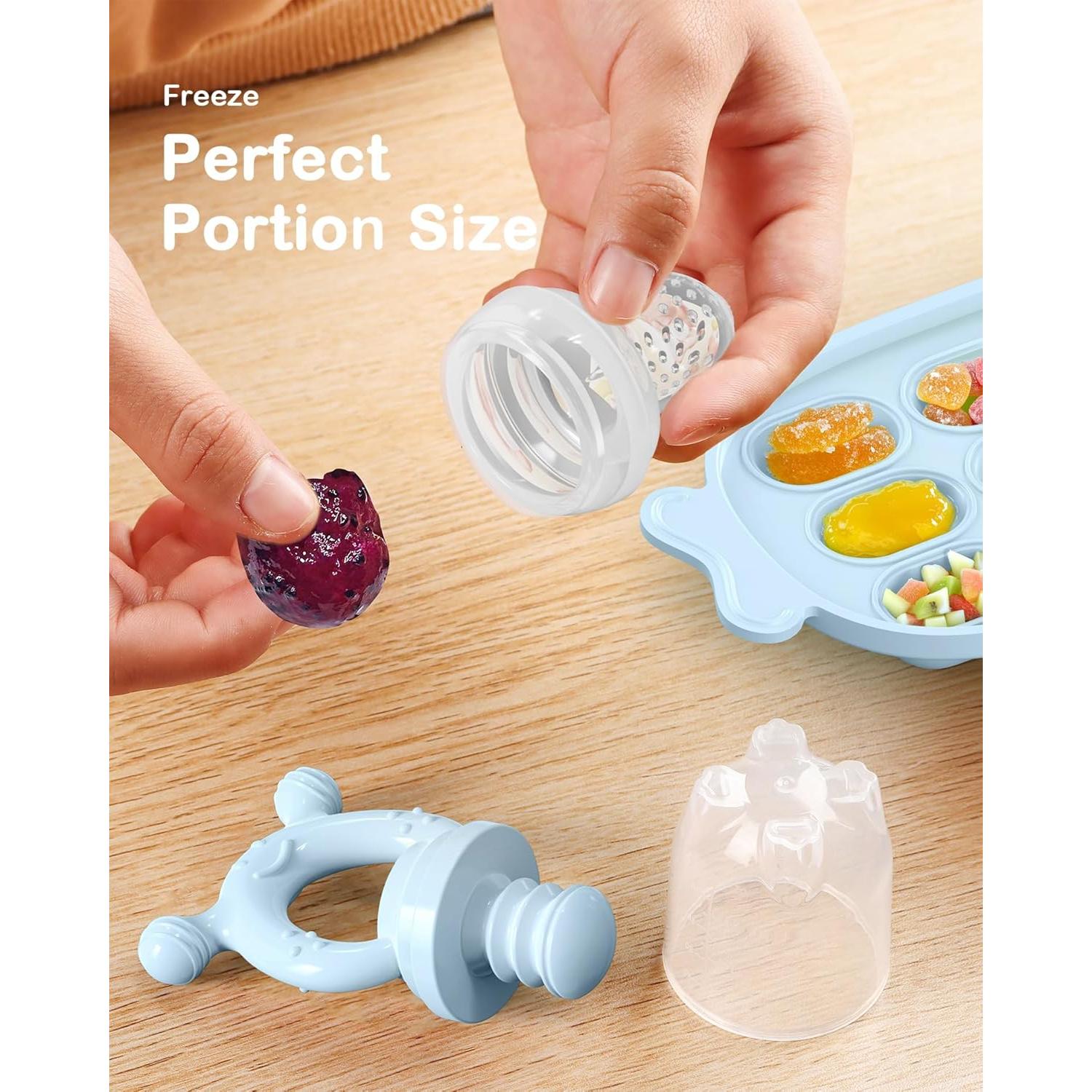 Extractor de Frutas HEOMOONE Azul Cielo - Silicona BPA Free