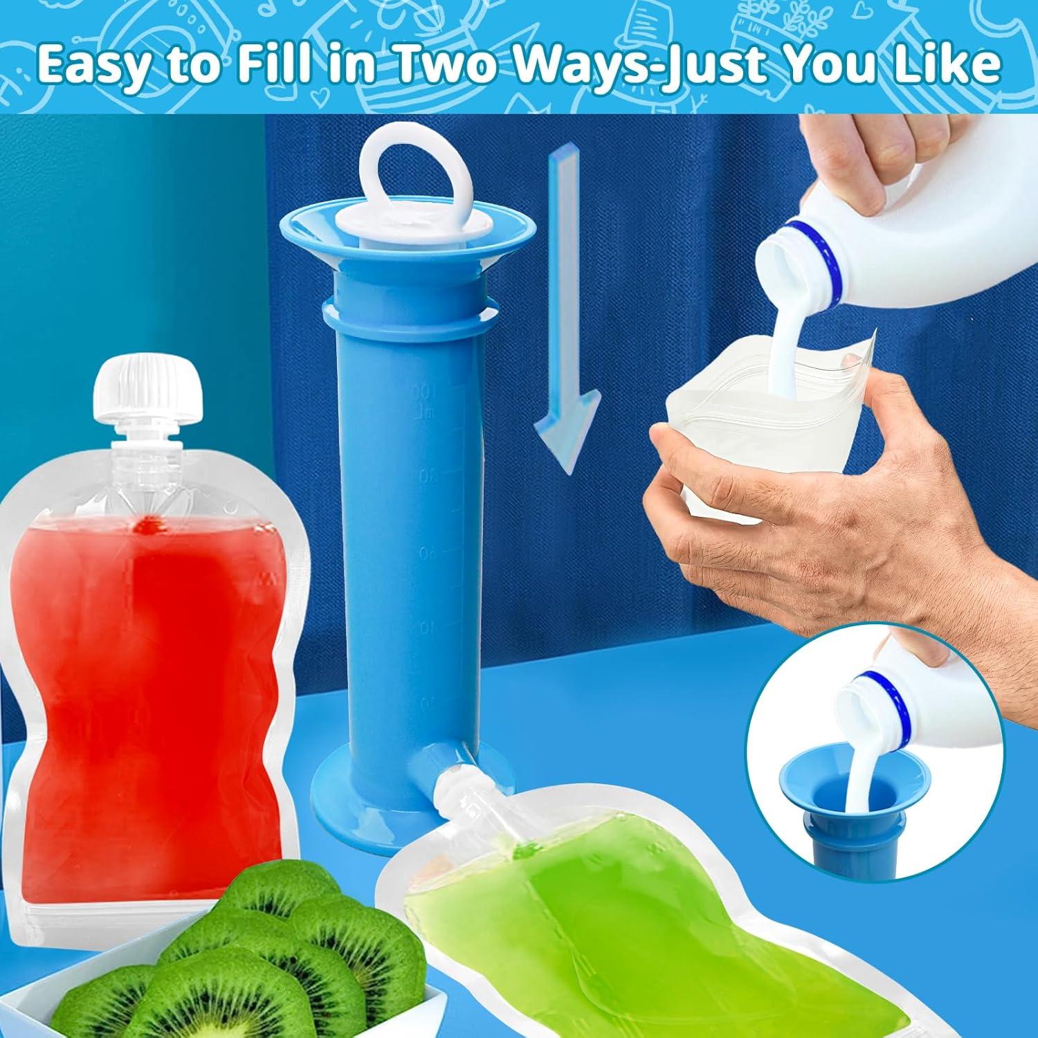 Kit de Relleno de Bolsas de Comida Reutilizables Newmemo 6PCS