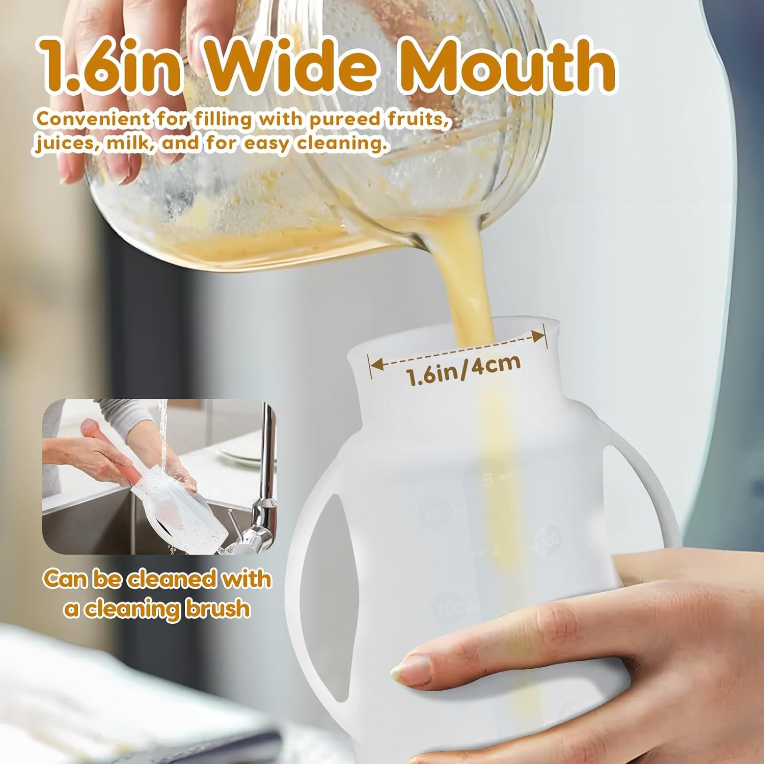 Bolsas de Silicona Reutilizables SHGMEET 148 ml - 4 Piezas